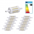 ECD Germany 10er Pack R7S LED Leuchtmittel 7W - AC 220-240V - 480 Lumen - 360° Abstrahlwinkel - Neutralweiß 4000K - ersetzt 45W 