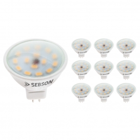 More about LED Lampen MR16 GU5.3 5W - 10x Leuchtmittel 12V warmweiß 3000K 380lm 110° SEBSON