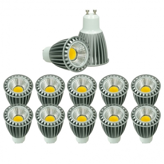 ECD Germany 10er Pack GU10 LED Spot 9W - AC 220-240V - 552 Lumen - 60° Abstrahlwinkel - Neutralweiß 4000K - ersetzt 60W Halogen 