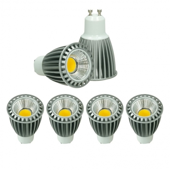 ECD Germany 4er Pack GU10 LED Spot 9W - AC 220-240V - 552 Lumen - 60° Abstrahlwinkel - Warmweiß 2800K - ersetzt 60W Halogen - ni