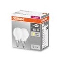 OSRAM LED BASE CLASSIC P 40 FS Warmweiß Filament Matt E14 Tropfen Doppelpack