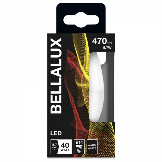 Bellalux LED Leuchtmittel Filament Lampe E14 5,7W＝40W Matt Warmweiß (2700K)