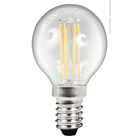 LED Filament Tropfenlampe McShine "Filed", E14, 4W, 470 lm, warmweiß