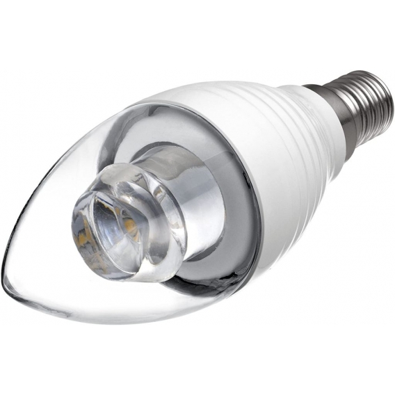 Samsung SI-A8W051180EU LED Kerzen Lampe klar 5.2W wie 25 Watt 827 warmweiss Sockel E14, 170 Grad, dimmbar