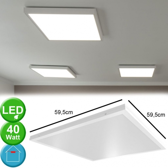 2x LED Aufbau-Einbau Panel, 4000 Lumen, kaltweiß, VT-6142