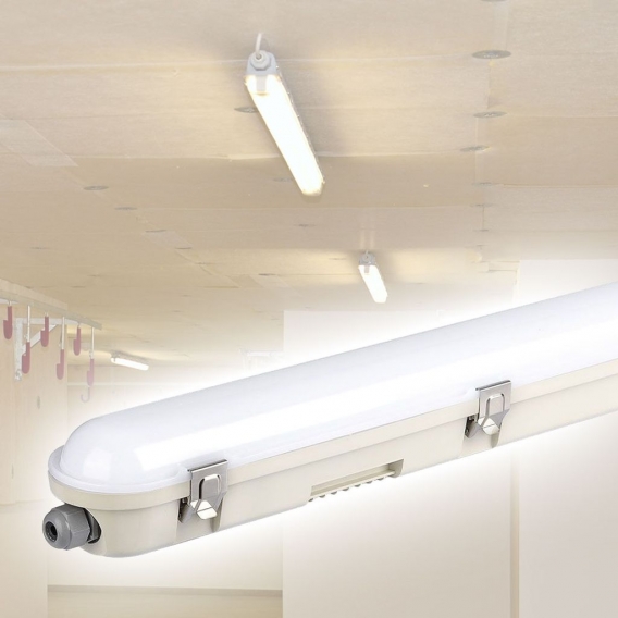 LED Wannenleuchte, 4320 Lumen, kaltweiß, L 120 cm