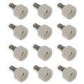 Adapter von E14 auf Sockel GU10 Porzellan 12erPack -＃2215