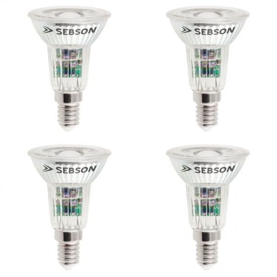 4x LED Lampe E14 warmweiß 5W / 50W Leuchtmittel Strahler Spot COB 230V SEBSON