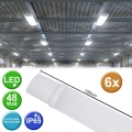 6x LED Wannenleuchten, 4000 Lumen, Neutralweiß, L 150 cm, VT-1549