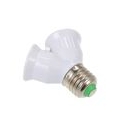 E27 Stecker auf 2 Weibliche Y Form LED Gluehbirne Basis Adapter Splitter Lampenfassung