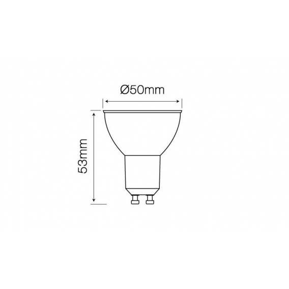 1x LED Line GU10 3W LED Leuchtmittel 36° SMD 6000K Kaltweiß 273 Lumen Spot Strahler Glass Einbauleuchte Energiesparlampe Glühlam