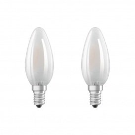 More about OSRAM LED STAR CLASSIC B 40 BOX Warmweiß Filament Matt E14 Kerze Doppelpack