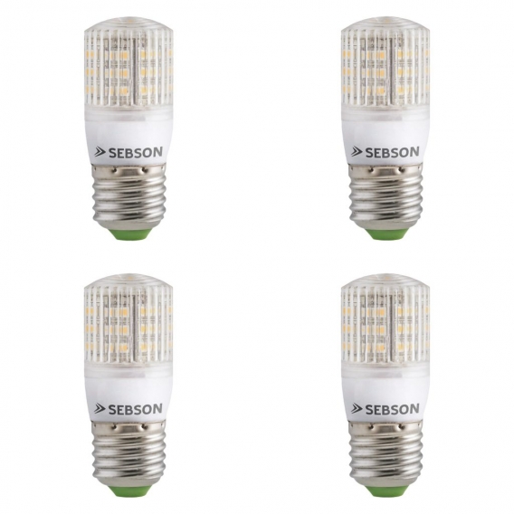 LED Lampen E27 - 4x Leuchtmittel 3W / 25W warmweiss 2900K 240lm 280° 230V SEBSON