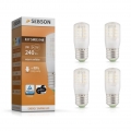 LED Lampen E27 - 4x Leuchtmittel 3W / 25W warmweiss 2900K 240lm 280° 230V SEBSON