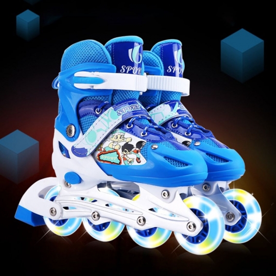 Inline-Skates für Kinder, verstellbar, LED-Inline-Skates für Mädchen, Rollschuhlichter für Frauen, Mädchen, Männer