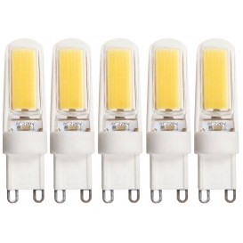 More about 5er-Sparpack LED-Stiftsockellampe McShine "Silicia COB", G9, 2,5W, 260lm, warmweiß