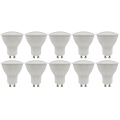 10er-Pack LED-Strahler McShine "PV-90" GU10, 9W, 900lm, 120°, 3000K, warmweiß