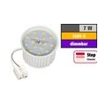 LED-Modul McShine, 7W, 650 Lumen, 230V, 50x33mm, warmweiß, 3000K, step-dimmbar