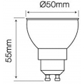 5 Stück LED Leuchtmittel | GU10 SMD 7W | Abstrahlwinkel: 120° | 630 Lumen | Stromsparend | Warmweiß 2700K