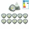 ECD Germany 10er Pack COB MR16 LED Spot 4W - 240 Lumen - 60° Abstrahlwinkel - Warmweiß 3000K - ersetzt 20W Halogen - nicht dimmb