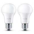 Philips LED Lampe ersetzt 40W, E27, warmweiß, matt, Doppelpack