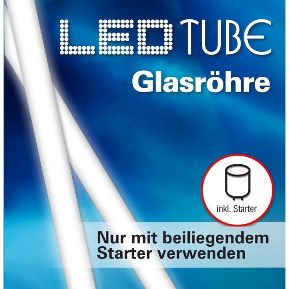 Näve LED-Leuchtröhre aus Glas Stripelight - Glas - neutralweiß； 4104103