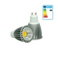 ECD Germany 4er Pack GU10 LED Spot 9W - AC 220-240V - 552 Lumen - 60° Abstrahlwinkel - Kaltweiß 6000K - ersetzt 60W Halogen - di