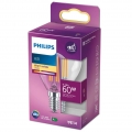 Philips LED Lampe ersetzt 60W, E14 Tropfenform P45, klar, warmweiß, 806 Lumen, nicht dimmbar, 1er Pack