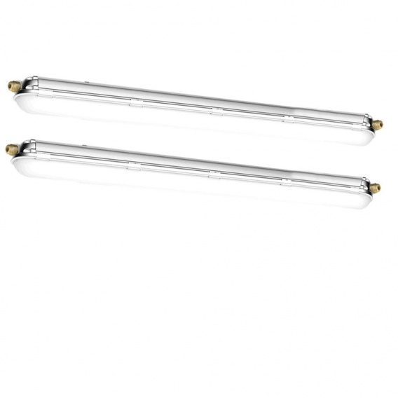 2x LED Wannenleuchten, 2880 Lumen, Kaltweiß, L 120 cm, VT-1248