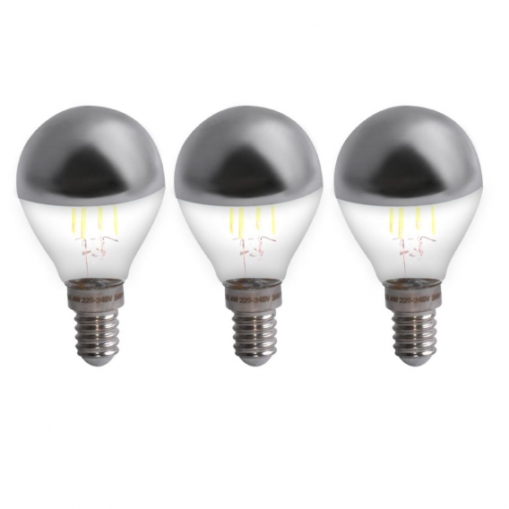 3er Set E14 LED 4Watt Filament Leuchtmittel Kopfspiegellampe