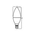 10x Sparset E14 5 Watt matt LED Leuchtmittel Lampe Kerze Form C35 400 Lumen 220° Warmweiß