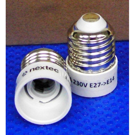 Adapter von E-27 auf Sockel E-14 12-er Pack -＃5605