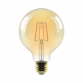 E27 6W LED Filament Globe Ø95mm Dimmbar Glühbirne Warmweiß 2200K 515 lm Glühfaden Retro Edison Lampe Vintage Look Fadenlampe Bal
