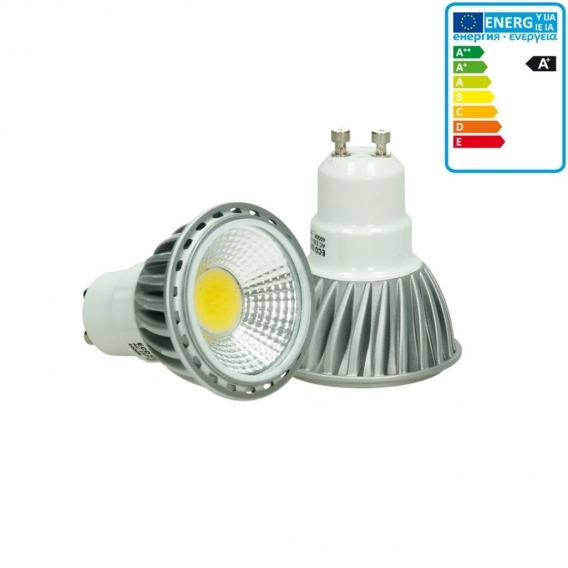 ECD Germany 1er Pack GU10 LED Spot 6W - AC 220-240V - 386 Lumen - 60° Abstrahlwinkel - Kaltweiß 6000K - ersetzt 30W Halogen - ni