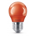 Philips LED Lampe, E27 Tropfenform P45, rot, nicht dimmbar, 1er Pack [Energieklasse C]