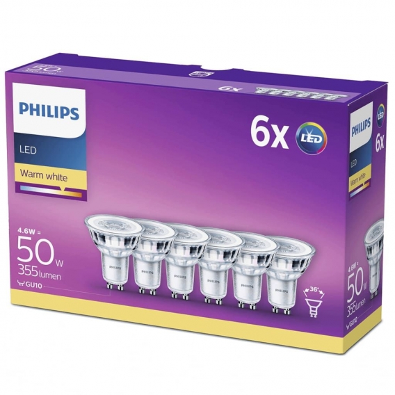 Philips LED-Reflektoren 6 Stk. Classic 4,6 W 355 Lumen 929001215233