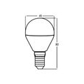 3x E14 5W Kaltweiß LED Kugel 400 lm 6500K Leuchtmittel