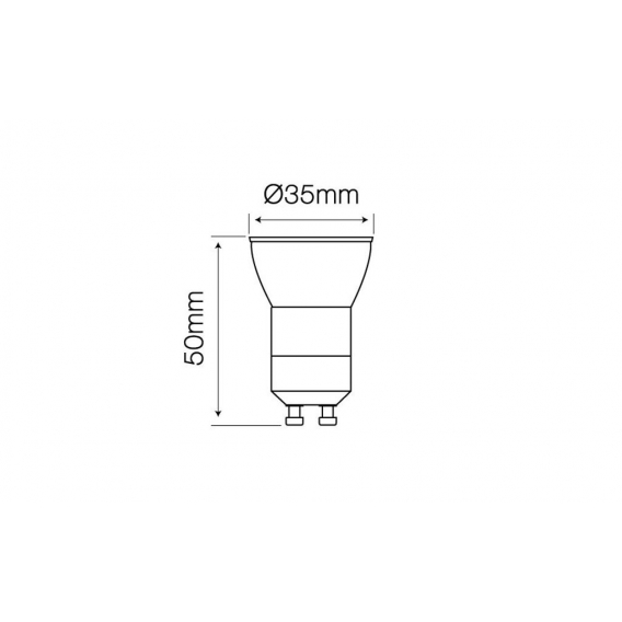 GU11 LED Line 3W 255 Lumen Kaltweiß Lampe Leuchte LED Spot Strahler Energieklasse A+