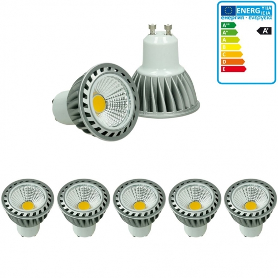 ECD Germany 5er Pack GU10 LED Spot 4W - AC 220-240V - 243 Lumen - 60° Abstrahlwinkel - Warmweiß 2800K - ersetzt 20W Halogen - ni