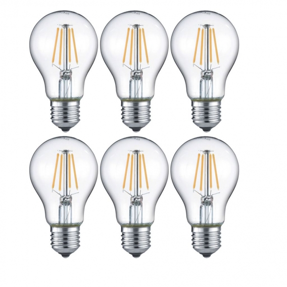 Trio LED-Leuchtmittel RL187, Filament Glühbirne Leuchte, E27 4W EEK E, warmweiß  6er Set