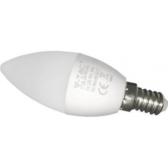 V-TAC lED-Lampe VT-226 E14 5,5W 3000K 470lm weiß