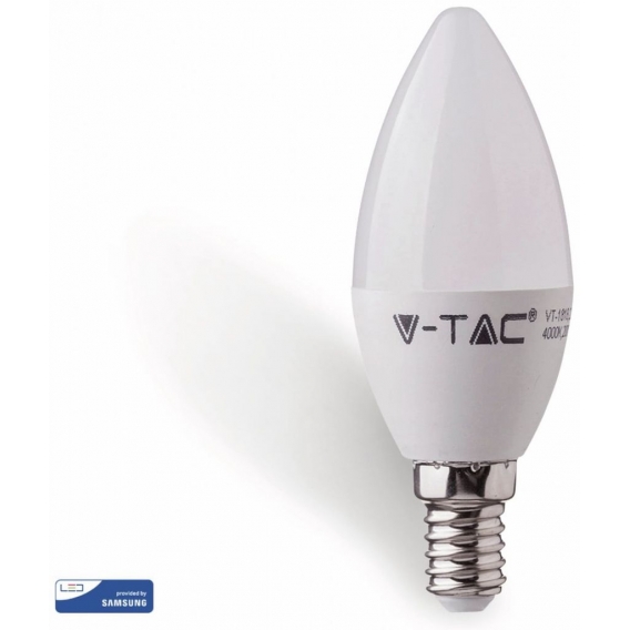 V-TAC lED-Lampe VT-226 E14 5,5W 3000K 470lm weiß