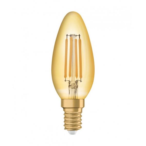 OSRAM LED VINTAGE 1906 CLASSIC B 36 FS Warmweiß Filament Gold E14 Kerze