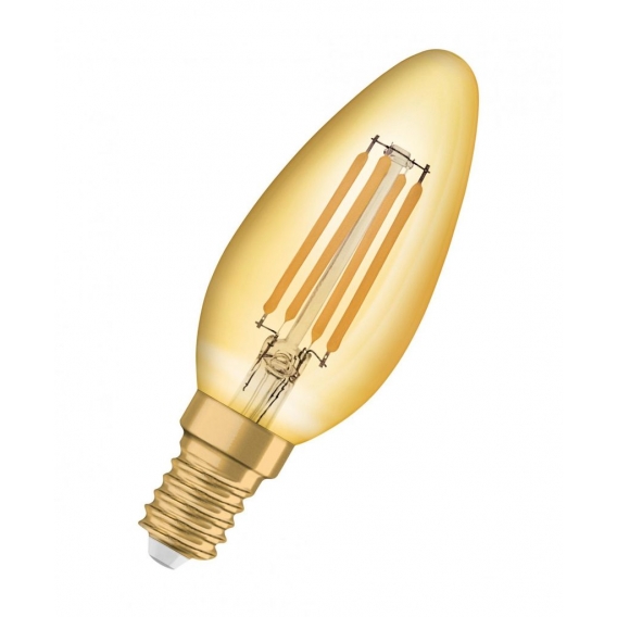 OSRAM LED VINTAGE 1906 CLASSIC B 36 FS Warmweiß Filament Gold E14 Kerze