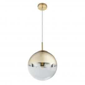 More about LED Pendellampe, Glaskugel, gold transparent, 25 cm, VARUS