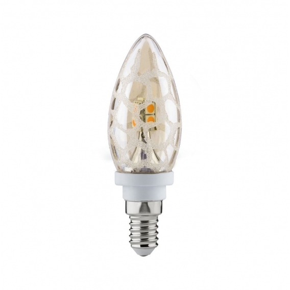 Paulmann 281.74 LED Kerze Krokoeis Gold 2,5 W 230V Leuchtmittel E14