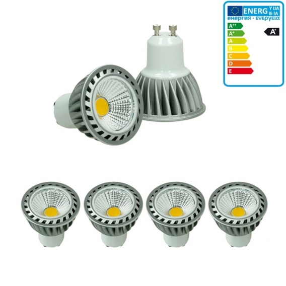 ECD Germany 4er Pack GU10 LED Spot 4W - AC 220-240V - 205 Lumen - 60° Abstrahlwinkel - Kaltweiß 6000K - ersetzt 20W Halogen - di