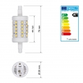 ECD Germany 3er Pack R7S LED Leuchtmittel 7W - AC 220-240V - 480 Lumen - 360° Abstrahlwinkel - Neutralweiß 4000K - ersetzt 45W H