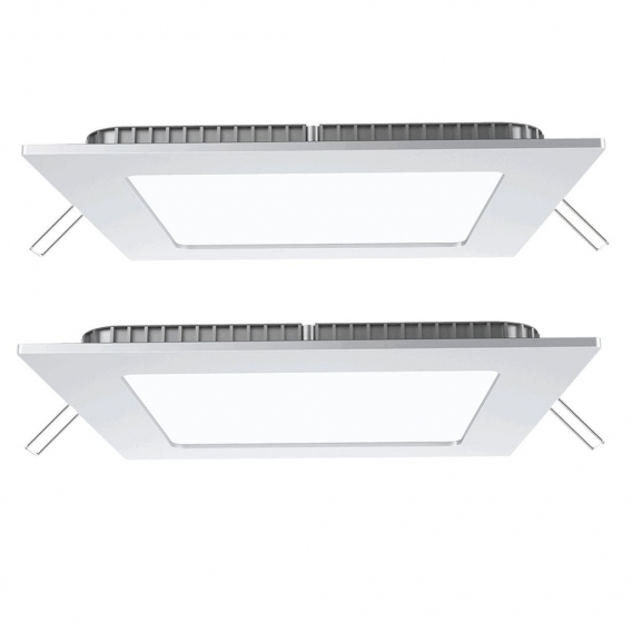 2er Set LED Panels in weiß zur Deckenmontage VT-307