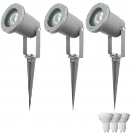 More about 3er Set LED Steckleuchten aus Aluminium-Druckguss in silber